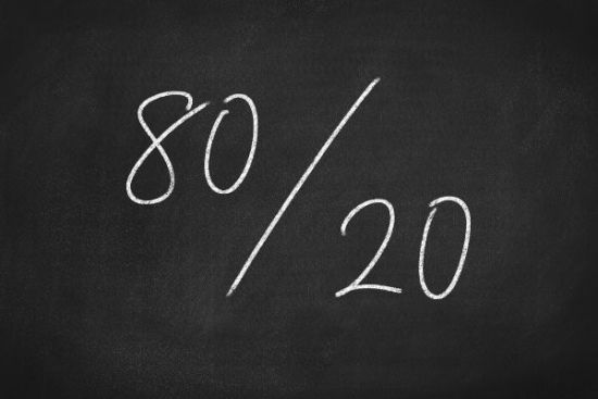 80/20 regeln på candidadiet